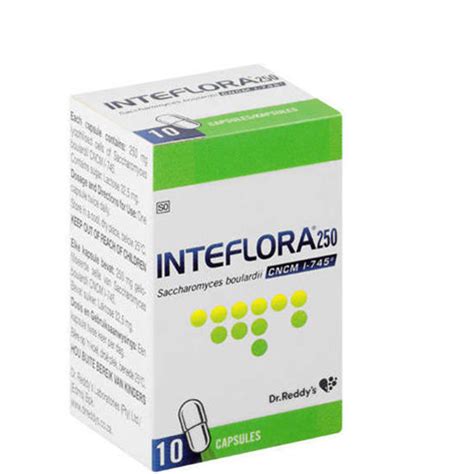 Pharmacy Direct. Inteflora 250mg Capsules 10's.